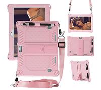 Case for Pritom Tronpad M10 10 Inch Tablet/VUCATIMES N10 10-Inch, Soft Kid Friendly Light Weight Build in Kickstand, Pink
