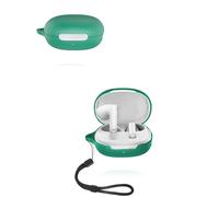 Case for QCY AilyBuds E20 Wireless Earbuds, yystao Soft Silicone Protective Cover compatible with QCY AilyBuds E20, With Lanyard, Dustproof, Shockproof & Durable, Green