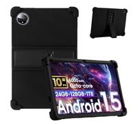 Case for Raemond K80 10.1-Inch Tablet - Shockproof Silicone Protective Cover with Kickstand, Drop-Resistant Business Style (Black)