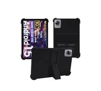 Case for Raemond K80 Tablet 10 Inch Android 15,WUNIAK Pen Slot Design Shock Proof Lightweight Stand Rubber Shell Protective Cover,Kids Friendly Soft Silicone Adjustable Stand Cove,Black