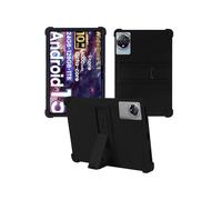 Case for Raemond K80 Tablet 10 Inch Android 15,WUNIAK Shock Proof Lightweight Stand Rubber Shell Protective Cover,Kids Friendly Soft Silicone Adjustable Stand Cover,Black
