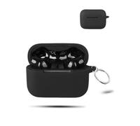 Case for Razer Hammerhead V3 X HyperSpeed Wireless Earbuds,daunke Soft Silicone Protective Cover,Case with Round buckle,Full Protection,Black