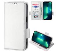 Case for Realme 14 Pro 5G Case, Shockproof Premium Leather Flip Folio Cover Wallet Phone Case Protector Full Protection Card Slots Kickstand for Realme 14 Pro 5G White