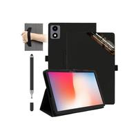 Case for RebotAi D101/A10 PRO Android 16 10.1 inch Tablet - Shockproof with Pen Slot,daunke Waterproof,Anti-Scratch,with Hand Strap,Multi-Angle Stand,Slim Durable,Black