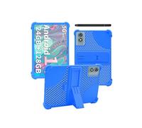 Case for Relndoo T901 2025 Android 15 Tablet 10.1 Inch,WUNIAK Hollow Back Design Heat Dissipation Shockproof Lightweight Adjustable Kickstand Silicone Shell&Kids Friendly Soft Case,Sky Blue