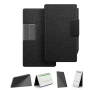 Case for Remarkable Paper Pro Move, Magnetic Stand Case with Pen Holder Fold into the Back, Mosaic Weave Folio Cover with Auto Wake/Sleep, Microfiber Lining, Strong Magnet(Black)