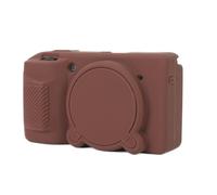 Case for Ricoh GR IV Case, Soft Silicone Sleeve Compatible for Ricoh GR IV/GR4 Compact Camera with Removable Lens Cover - Anti-Slip & Anti-Scratch, Easy Install (Brown)