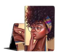 Case for Samsug Galaxy Tab S10 Lite/ S10 FE 2025/ S9 FE 10.9 inch/ S9 11 inch 2023 ，Slim Fit Foldable Standing Case with Auto Sleep/Wake for Galaxy Tab S10 Lite ，African American Girl