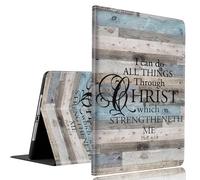 Case for Samsug Galaxy Tab S10 Lite/ S10 FE 2025/ S9 FE 10.9 inch/ S9 11 inch 2023 ，Slim Fit Foldable Standing Case with Auto Sleep/Wake，I Can Do All Things Through Christ Who Strengthens Me