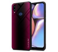 Case for Samsung Galaxy A10s Phone Cover TPU Silicone Tempered Glas