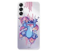 Case for Samsung Galaxy A14 5G Official Disney Stitch Graffiti to Protect Your Mobile Phone, Transparent Silicone Case with Official Licence of Lilo & Stitch
