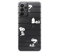 Case for Samsung Galaxy A23 5G Official Snoopy Peanuts Snoopy Stripes Transparent to Protect Your Mobile Phone Case for Samsung Galaxy Silicone Flexible with Official Disney Licensed