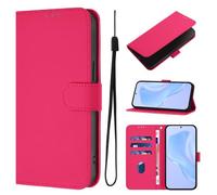 Case for Samsung Galaxy A26, Candy Design Flip Folio Shockproof PU Leather Notebook Wallet Phone Cases with Kickstand Card Slot Magnetic Protective Cover for Samsung Galaxy A26 Rose red