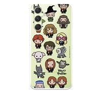 Case for Samsung Galaxy A54 5G Official Harry Potter Characters Icons to Protect Your Mobile Phone, Transparent Flexible Silicone Case with Official Harry Potter License