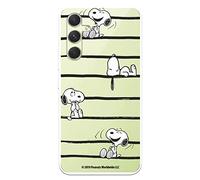 Case for Samsung Galaxy A54 5G Official Peanuts Snoopy Stripes to Protect Your Mobile Phone, Transparent Silicone Flexible Case with Official Snoopy License
