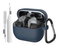 Case for Samsung Galaxy Buds 3 /Buds 3 Pro with Cleaner Pen, Silicone Protective Cover for Buds 3 Generation with Hook, Supports Wireless Charging, LED Front Visible