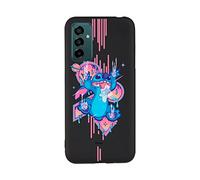 Case for Samsung Galaxy M23 5G - M13 Official Stitch Babas Liquid Silicone Black to Protect Your Mobile. Choose the Type of Case You Like with Official Disney License