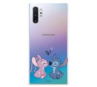 Case for Samsung Galaxy Note10 Plus Official Lilo & Stitch - Angel & Stitch Kiss to Protect Your Mobile Phone - Flexible Silicone Case with Official Disney License