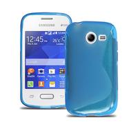 Case For Samsung Galaxy Pocket 2 G110 - Anti Scratch Silicone Gel Soft Shockproof TPU Slim Protective Back Shell Case Phone Cover - Blue S Line