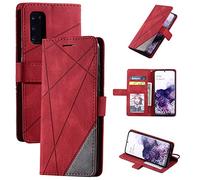 Case for Samsung Galaxy S20 Case Cover ,Case for Samsung SM-G981B/DS Galaxy S20 5G / SM-G981U SM-G981T SM-G981V SM-G981W SM-G981A SM-G981J SM-G981D SM-G981P SM-G981B Case Flip Pu Leather Cover Red