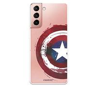 Case for Samsung Galaxy S21 Official Marvel Captain America Transparent Shield Protect your phone with the Official Marvel Silicone Samsung Case.