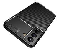 Case For Samsung Galaxy S22 Plus Protective Case Silicone Black Carbon Look