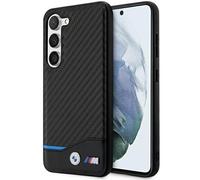 Case For Samsung Galaxy S23 Plus BMW Leather Tricolor Black Carbon