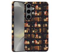 Case for Samsung Galaxy S24 Plus,Camera Protection Soft Frosted Phone Case - Christmas Book Deer Santa Claus