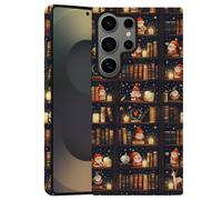 Case for Samsung Galaxy S24 Ultra,Camera Protection Soft Frosted Phone Case - Christmas Book Deer Santa Claus