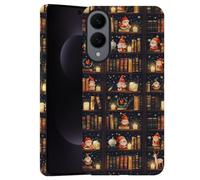 Case for Samsung Galaxy S25 Edge,Camera Protection Soft Frosted Phone Case - Christmas Book Deer Santa Claus