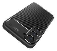 Case For Samsung Galaxy S25 Plus Protective Case Silicone Black Carbon Look