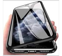 Case for Samsung Galaxy S26/S26 Ultra 360 Degree Double-Sided Protection Magnetic Adsorption Metal Bumper Front Tempered Glass Privacy Case,Black,for Samsung S26 Ultra