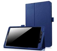 Case for Samsung Galaxy Tab A 10.1 (2016 NO S Pen Version), EKVINOR Slim Folio Leather Tablet Stand Cover Case for Samsung Galaxy Tab A 10.1 Inch 2016 Tablet (SM-T580/T585), Dark Blue