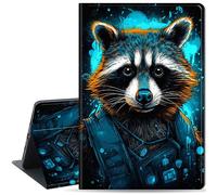 Case for Samsung Galaxy Tab A 10.1 2019, Lightweight Protective, Multiple Angle, PU Leather Slim Folio Stand Smart Cover for Galaxy Tab A 10.1 inch Tablet [SM-T510/T515/T517], Raccoon