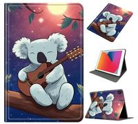 Case for Samsung Galaxy Tab A 10.1 2019 (SM-T510/T515/T517), Slim PU Leather Stand Cover with Auto Sleep/Wake and Shockproof Soft TPU Inner Case for Galaxy Tab T510 Tablet, Guitar Sloth