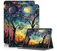 Case for Samsung Galaxy Tab A 10.1 inch Tablet SM-T510/T515/T517, Adjustable Stand Galaxy Tab A 10.1 Case 2019, PU Leather Cover with Auto Sleep/Wake for Galaxy Tab A SM-T510, Night Sky Tree