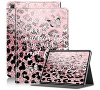 Case for Samsung Galaxy Tab A 10.1 inch Tablet SM-T510/T515/T517, Adjustable Stand Galaxy Tab A 10.1 Case 2019,PU Leather Cover with Auto Sleep/Wake for Galaxy Tab A SM-T510 Case,Leopard Glitter Bible