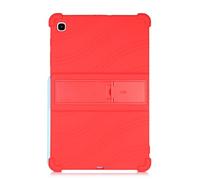 Case for Samsung Galaxy Tab A 2019 8 Inch SM-T290 T295,Reinforced Four-Corner Rugged Shockproof Silicone Cover with Foldable Kickstand (Red)