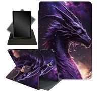 Case for Samsung Galaxy Tab A 8.0 2017 Model T380/T385,360 Degree Rotating Stand Smart Protective Cover Case for Galaxy Tab A 8.0 Inch SM-T380/T385 2017 Release,Purple Dragon