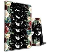 Case for Samsung Galaxy Tab A 8.0 2017 Model T380/T385 PU Leather Shockproof Stand Protective Cover with Auto Sleep/Wake for Samsung Tab T380,Moon Wild Floral