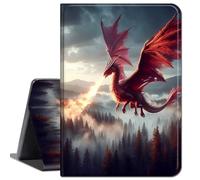 Case for Samsung Galaxy Tab A 8.0 2017 Model T380/T385,Slim Lightweight Smart Shell Stand Cover with Auto Wake/Sleep for Galaxy Tab A 8.0 Inch SM-T380/T385 2017 Release,Forest Flames Dragon