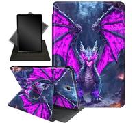 Case for Samsung Galaxy Tab A 8.0 2017 T380 T385,360 Degree Rotating Stand Smart Protective Cover Case for Galaxy Tab A 8.0 2017,Purple Dragon