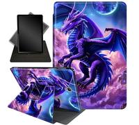 Case for Samsung Galaxy Tab A 8.0 2017 T380 T385,360 Degree Rotating Stand Smart Protective Cover Case for Galaxy Tab A 8.0 2017,Purple Dragon