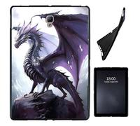 Case for Samsung Galaxy Tab A 8.0 2017 T380 T385,Slim Soft Shockproof TPU Silicone Protective Back Shell Case for Galaxy Tab A 8.0 2017 T380 T385 8", Purple Dragon