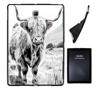 Case for Samsung Galaxy Tab A 8.0 2017 T380 T385,Slim Soft Shockproof TPU Silicone Protective Back Shell Case for Galaxy Tab A 8.0 2017 T380 T385 8", Highland Cow on Isle of