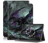 Case for Samsung Galaxy Tab A 8.0 2019 SM-T290/ T295/ T297, Adjustable Stand Galaxy Tab A 8.0 Case 2019, PU Leather Cover with Auto Sleep/Wake for Galaxy A 8.0 2019 Case, Purple Dragon
