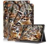 Case for Samsung Galaxy Tab A 8.0 2019 SM-T290/ T295/ T297, Adjustable Stand Galaxy Tab A 8.0 Case 2019, PU Leather Cover with Auto Sleep/Wake for Galaxy A 8.0 2019 Case, Deer Woods