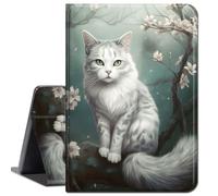 Case for Samsung Galaxy Tab A 8.0 2019 SM-T290/ T295/ T297,Slim Lightweight Smart Shell Stand Cover with Auto Wake/Sleep Case for Galaxy Tab A 8.0 inch Tablet,Cute Cats Flower