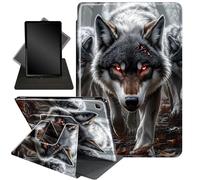 Case for Samsung Galaxy Tab A 8.4 2020,360 Degree Rotating Stand Smart Protective Cover Case for Galaxy Tab A 8.4 Inch SM-T307,Three Grey Wolves