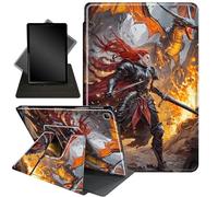 Case for Samsung Galaxy Tab A 8.4 2020,360 Degree Rotating Stand Smart Protective Cover Case for Galaxy Tab A 8.4 Inch SM-T307,Flames Dragon
